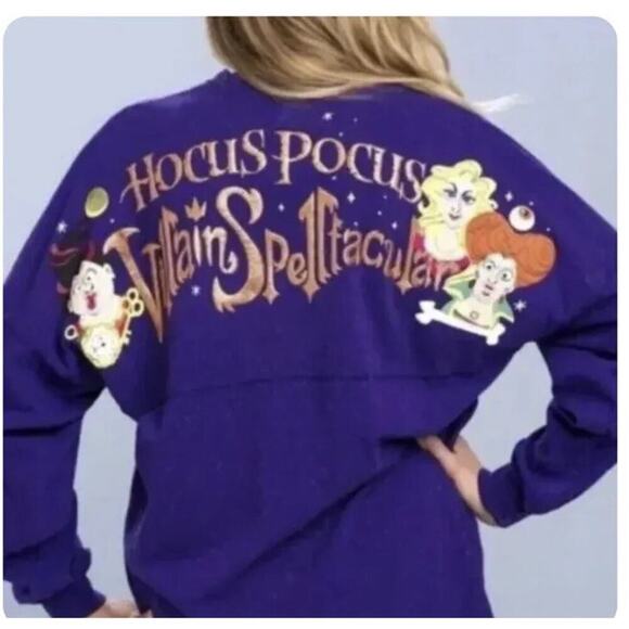 Disney Halloween Party Hocus Pocus Villain Spelltacular Spirit Jersey Sz L RARE - Picture 1 of 12